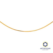 Load image into Gallery viewer, Arthesdam Jewellery 916 Gold Square Snake Chain
