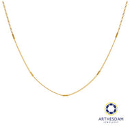 Arthesdam Jewellery 916 Gold Polo with Tube Chain