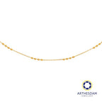 Arthesdam Jewellery 916 Gold Polo with Faceted Balls Chain