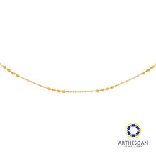 Load image into Gallery viewer, Arthesdam Jewellery 916 Gold Polo with Faceted Balls Chain

