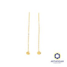 Load image into Gallery viewer, Arthesdam Jewellery 916 Gold Curve in Hoop Earrings
