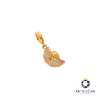 Arthesdam Jewellery 916 Gold Sparkling Ingot with 福 Charm