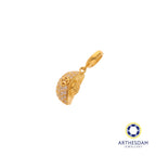 Arthesdam Jewellery 916 Gold Sparkling Ingot with 福 Charm