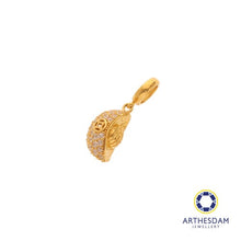 Load image into Gallery viewer, Arthesdam Jewellery 916 Gold Sparkling Ingot with 福 Charm
