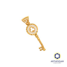 Load image into Gallery viewer, Arthesdam Jewellery 916 Gold Net Key Pendant
