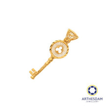 Load image into Gallery viewer, Arthesdam Jewellery 916 Gold Net Key Pendant
