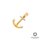 Arthesdam Jewellery 916 Gold Two-toned Anchor Pendant
