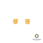 Arthesdam Jewellery 916 Gold Round Button Earrings