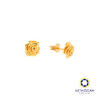 Arthesdam Jewellery 916 Gold Sweet Rose Earrings