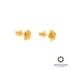 Arthesdam Jewellery 916 Gold Sweet Rose Earrings