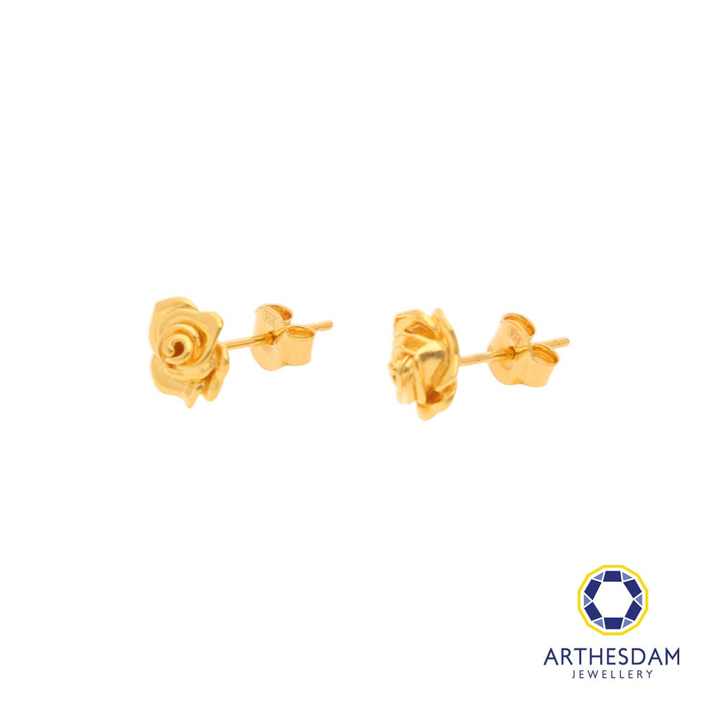 Arthesdam Jewellery 916 Gold Sweet Rose Earrings