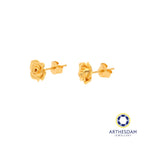 Arthesdam Jewellery 916 Gold Sweet Rose Earrings