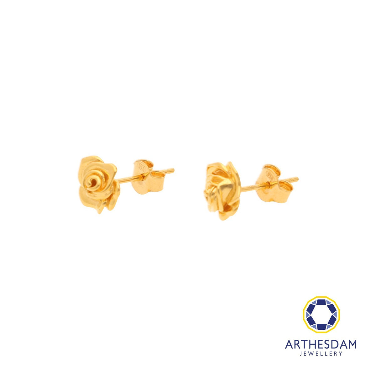 Arthesdam Jewellery 916 Gold Sweet Rose Earrings