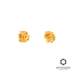 Arthesdam Jewellery 916 Gold Sweet Rose Earrings