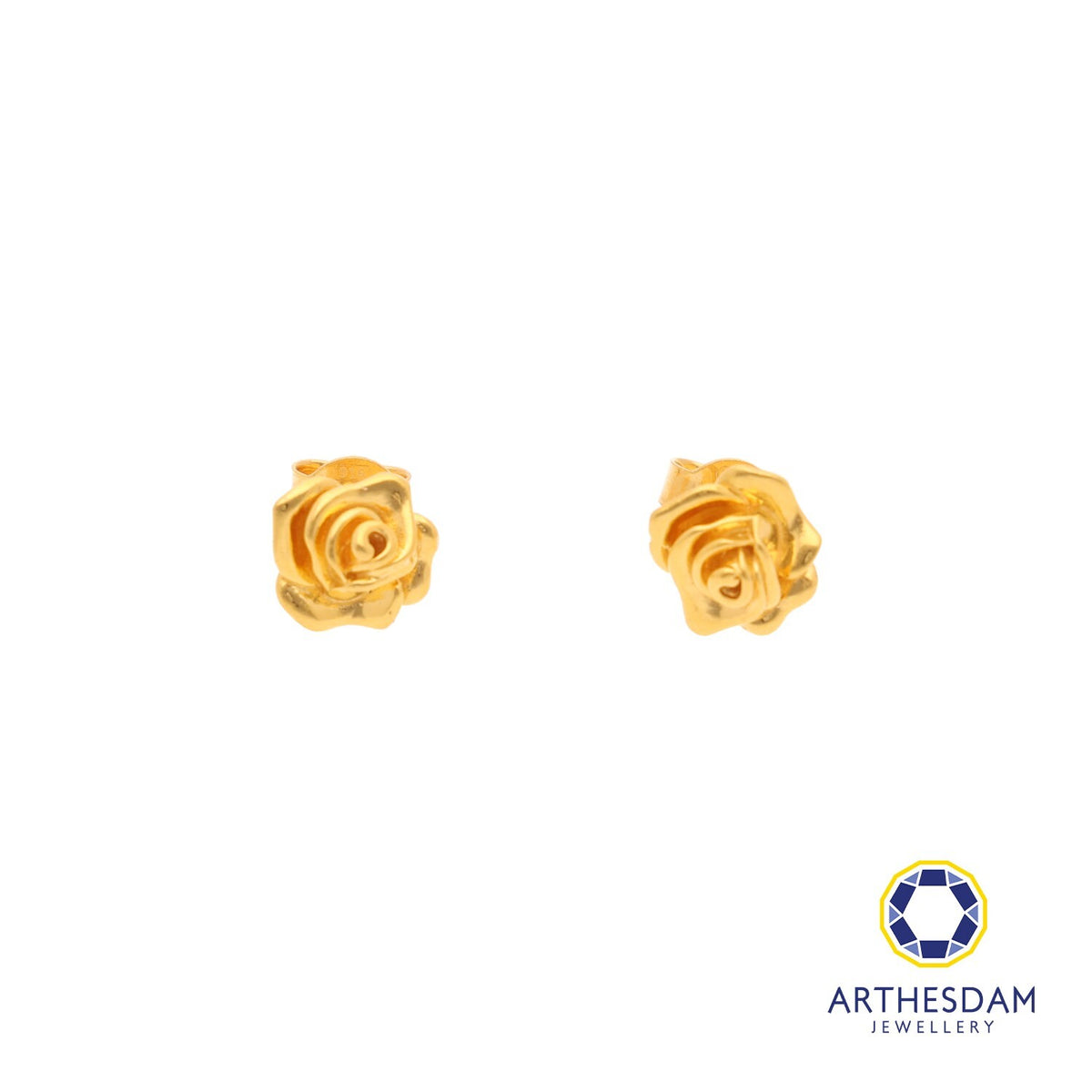 Arthesdam Jewellery 916 Gold Sweet Rose Earrings