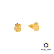 Arthesdam Jewellery 916 Gold Fortune Bag Coin Earrings