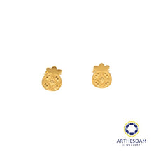 Load image into Gallery viewer, Arthesdam Jewellery 916 Gold Fortune Bag Coin Earrings
