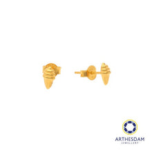 Load image into Gallery viewer, Arthesdam Jewellery 916 Gold Ice Cream Cone Earrings
