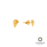 Arthesdam Jewellery 916 Gold Ice Cream Cone Earrings