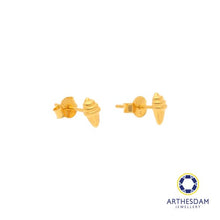 Load image into Gallery viewer, Arthesdam Jewellery 916 Gold Ice Cream Cone Earrings

