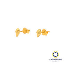 Load image into Gallery viewer, Arthesdam Jewellery 916 Gold Ice Cream Cone Earrings
