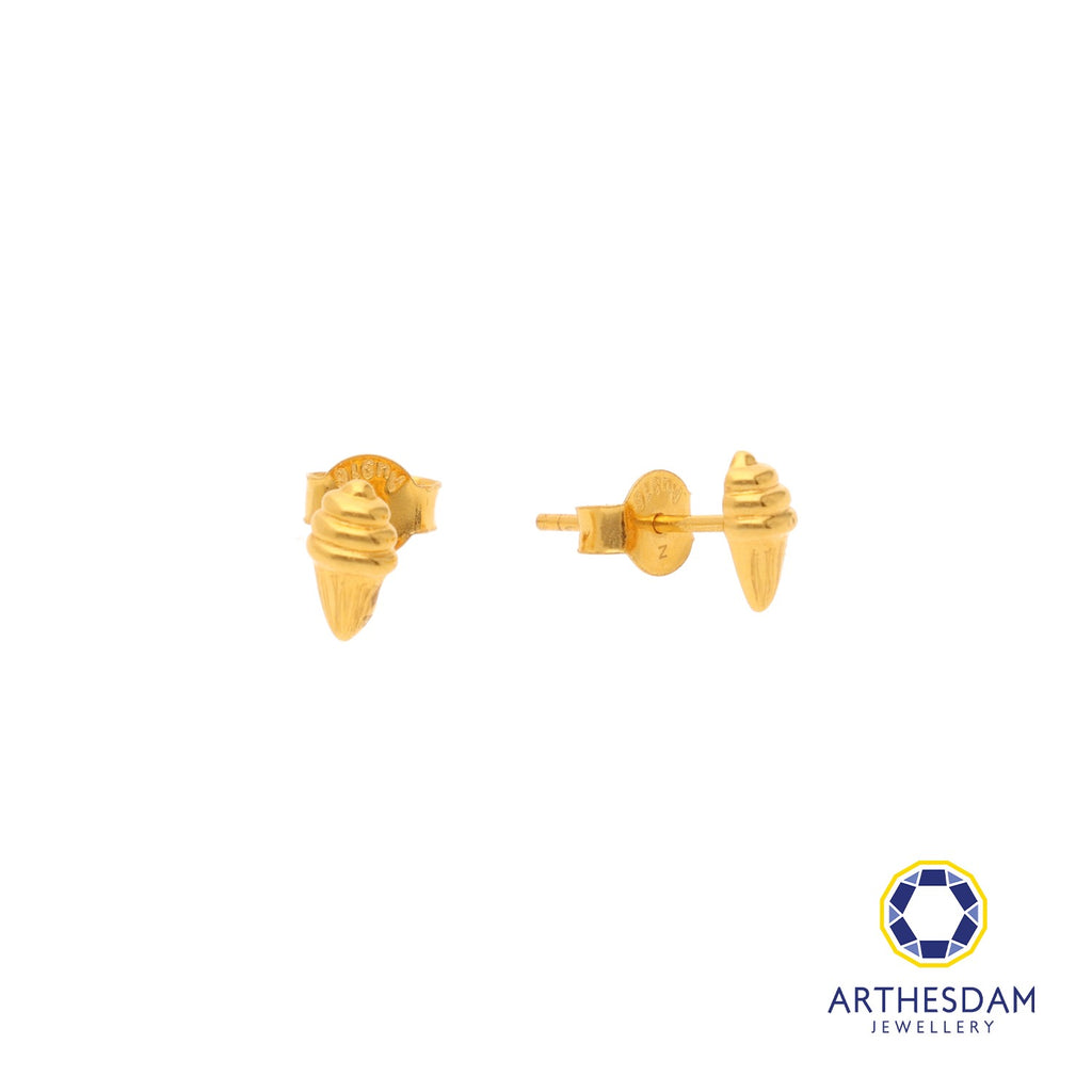 Arthesdam Jewellery 916 Gold Ice Cream Cone Earrings
