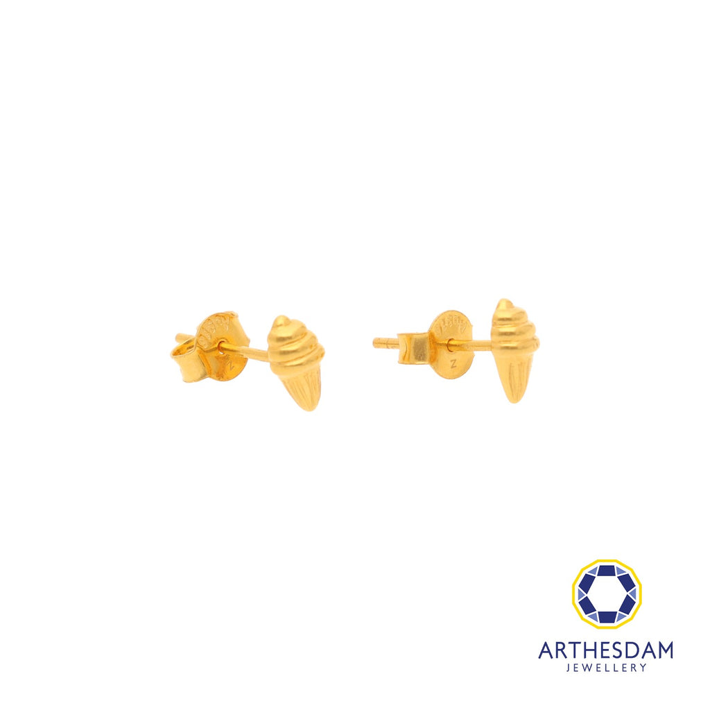 Arthesdam Jewellery 916 Gold Ice Cream Cone Earrings
