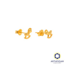 Load image into Gallery viewer, Arthesdam Jewellery 916 Gold Rocking Horse Earrings
