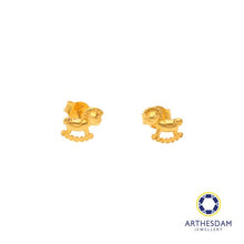 Load image into Gallery viewer, Arthesdam Jewellery 916 Gold Rocking Horse Earrings

