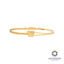 Load image into Gallery viewer, Arthesdam Jewellery 916 Gold Butterfly Semi Stiff Bangle
