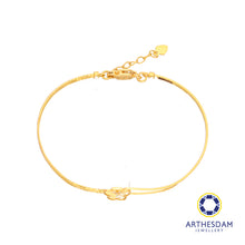 Load image into Gallery viewer, Arthesdam Jewellery 916 Gold Butterfly Semi Stiff Bangle
