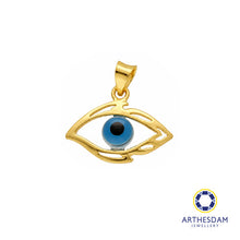 Load image into Gallery viewer, Arthesdam Jewellery 916 Gold Evil Eye with Lashes Pendant
