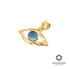 Load image into Gallery viewer, Arthesdam Jewellery 916 Gold Evil Eye with Lashes Pendant
