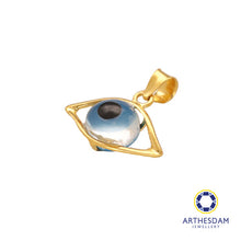 Load image into Gallery viewer, Arthesdam Jewellery 916 Gold Classic Evil Eye Pendant
