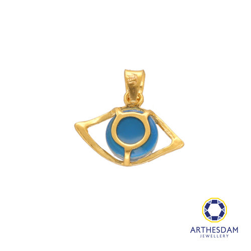 Arthesdam Jewellery 916 Gold Classic Evil Eye Pendant