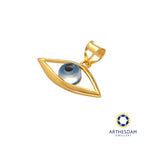 Arthesdam Jewellery 916 Gold Sleek Evil Eye Pendant