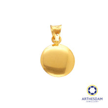 Load image into Gallery viewer, Arthesdam Jewellery 916 Gold Double Sided Round Evil Eye Pendant
