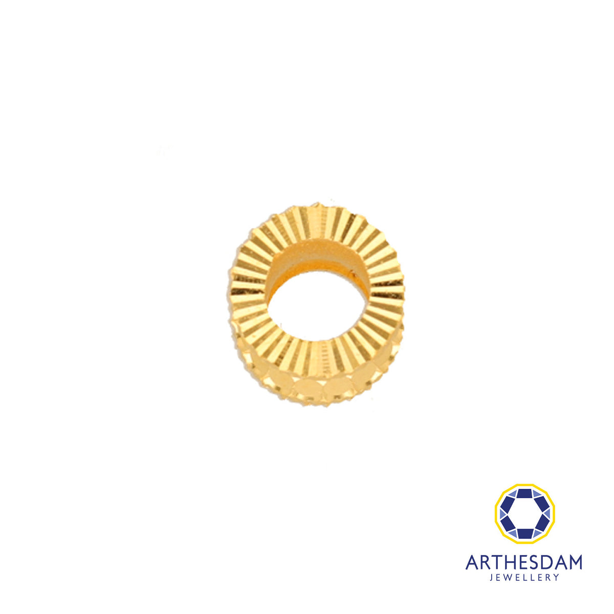 Arthesdam Jewellery 916 Gold Barrel Pendant/Charm