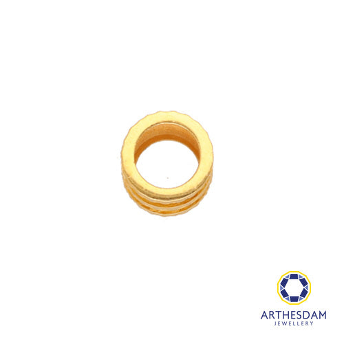 Arthesdam Jewellery 916 Gold Shiny Hourglass Barrel Pendant/Charm