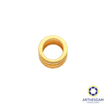 Load image into Gallery viewer, Arthesdam Jewellery 916 Gold Shiny Hourglass Barrel Pendant/Charm
