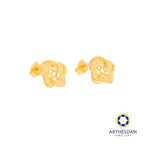 Arthesdam Jewellery 916 Gold Overlapping Clover Earrings