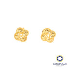Arthesdam Jewellery 916 Gold Overlapping Clover Earrings