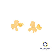 Load image into Gallery viewer, Arthesdam Jewellery 916 Gold Unicorn with Coin Earrings
