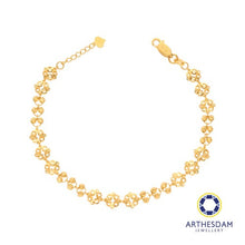 Load image into Gallery viewer, Arthesdam Jewellery 916 Gold Knot with Balls Bracelet
