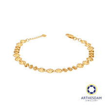 Load image into Gallery viewer, Arthesdam Jewellery 916 Gold Knot with Balls Bracelet
