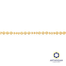 Load image into Gallery viewer, Arthesdam Jewellery 916 Gold Knot with Balls Bracelet
