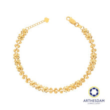 Load image into Gallery viewer, Arthesdam Jewellery 916 Gold Clover with Balls Bracelet
