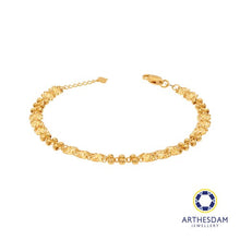 Load image into Gallery viewer, Arthesdam Jewellery 916 Gold Clover with Balls Bracelet
