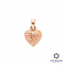 Load image into Gallery viewer, Arthesdam Jewellery 916 Rose Gold Double-Sided Heart Pendant

