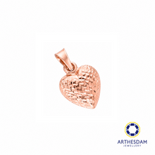 Load image into Gallery viewer, Arthesdam Jewellery 916 Rose Gold Double-Sided Heart Pendant
